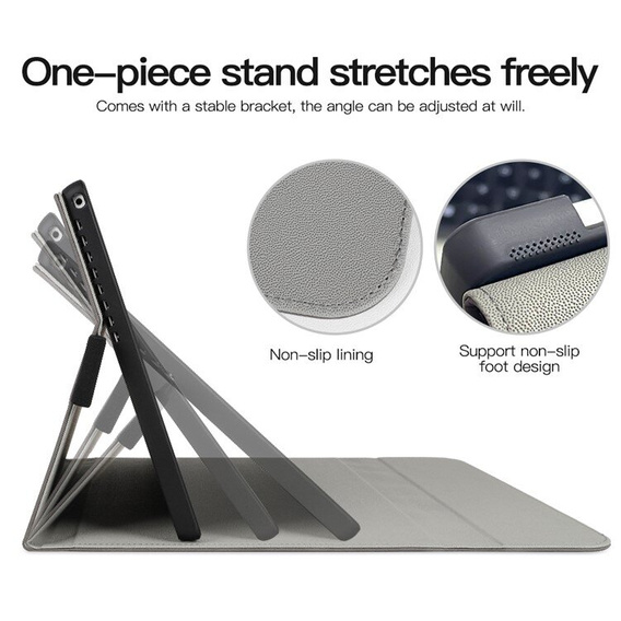 Huse pentru Microsoft Surface Pro 9, Wallet Pen Slot, negru