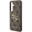 GUESS Huse pentru Samsung Galaxy A55, 4G Big Metal Logo, maro