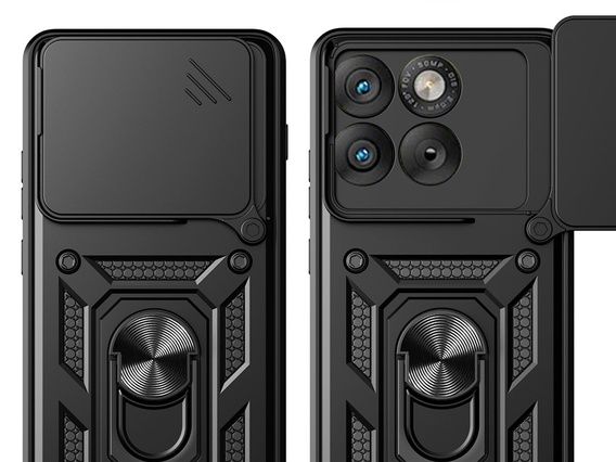 Husă blindată CamShield Slide cu capac pentru cameră și inel pentru Motorola Edge 70