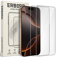 2x sticlă călită ERBORD 9H Hard Glass pe ecran pentru iPhone 17 Pro/17/16 Pro