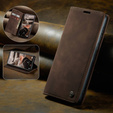 Husa CASEME pentru Samsung Galaxy S20 FE, Leather Wallet Case, maro