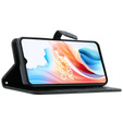 Cu clapetă pentru Oppo A38 4G / Oppo A18 4G, Mandala, negru