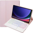 Carcasă + tastatură Samsung Galaxy Tab S9 FE X510 / X516, with touchpad, roz