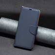Cu clapetă pentru Samsung Galaxy A54 5G, Wallet Litchi Magnet, albastru închis
