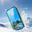 Husă pentru iPhone 17 Pro, impermeabilă IP68, SHELLBOX MagSafe, albastru