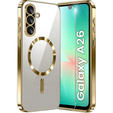 Husă pentru Samsung Galaxy A26, Electro MagSafe, de aur + Sticlă pentru ecran