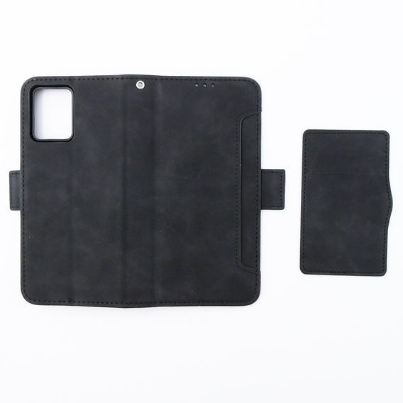 Cu clapetă pentru Motorola Moto G54 5G, Card Slot, negru