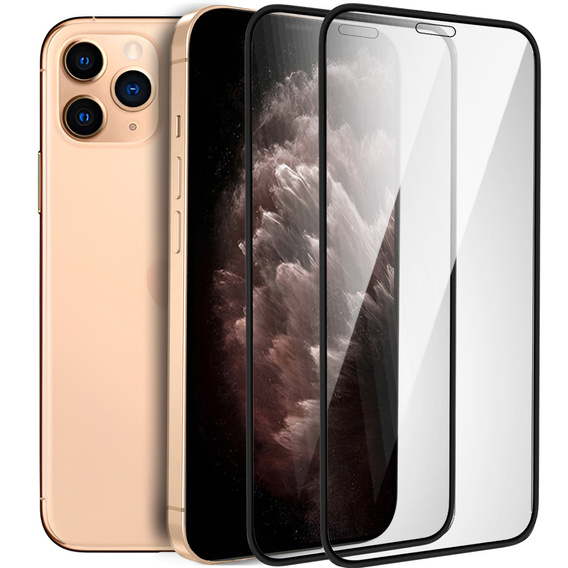 2x sticlă călită pentru iPhone X/XS/11 Pro, ERBORD 3D pentru întregul display