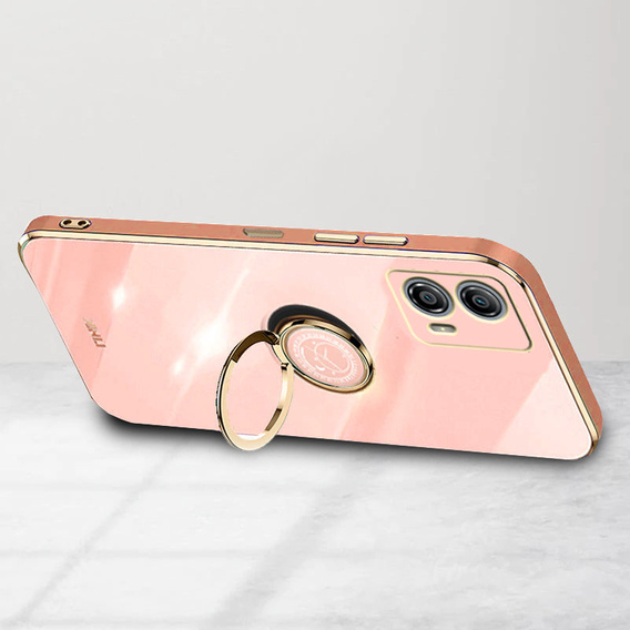 Huse pentru Motorola Moto G53 5G, Electro Ring, roz rose gold
