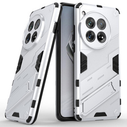 Husa pentru OnePlus 12 5G, Military kickstand, alb