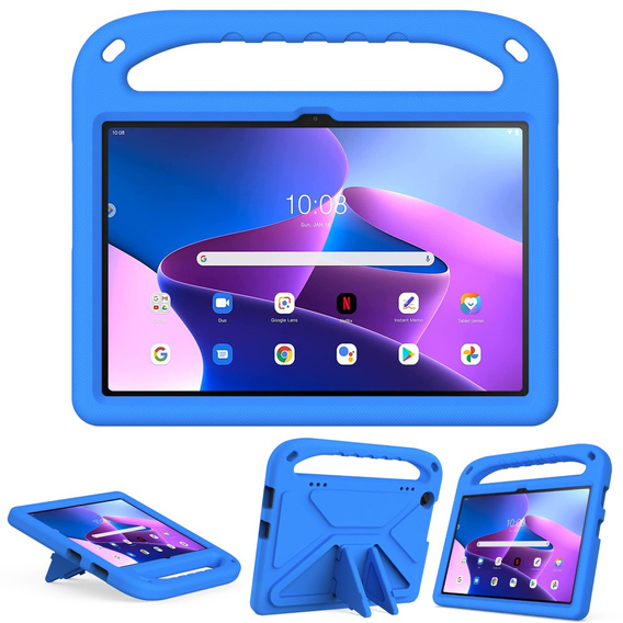 Husă pentru copii pentru Lenovo Tab M10 10.1 Gen 3, husă pentru copii cu mâner, albastru