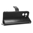 Cu clapetă pentru Realme C33, Crazy Horse Wallet, negru