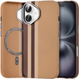 Carcasa pentru iPhone 16, Carbon Fiber MagSafe, galben