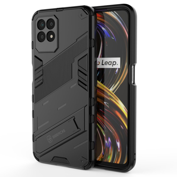 Husa pentru Realme 8i, Military kickstand, albastru