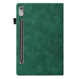 Husă pentru Lenovo Tab P12, Classic, cu spațiu pentru stylus, verde