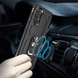 Husă blindată pentru Samsung Galaxy A72 5G, Nox Case Ring, albastru