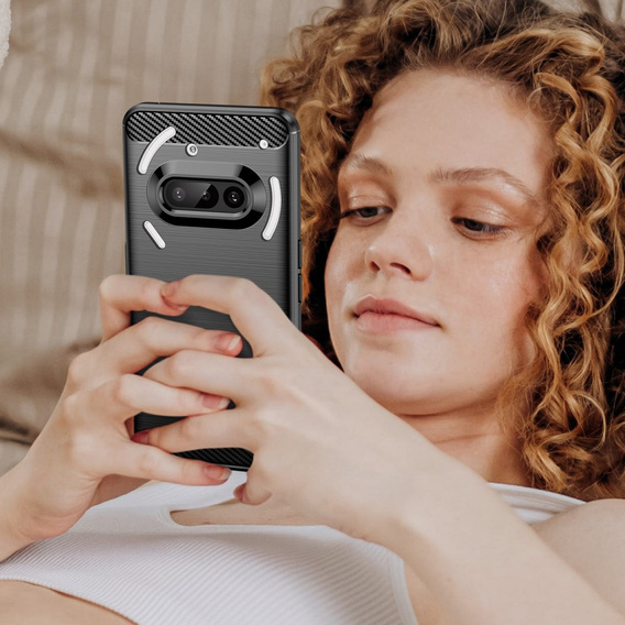 Huse pentru Nothing Phone 3A, Carbon, negru