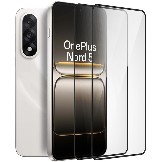 2x sticlă călită ERBORD 3D pentru OnePlus Nord 5 pentru întregul display