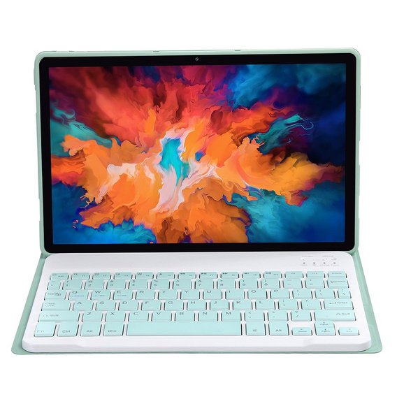 Carcasă + tastatură Lenovo Tab P11 J606F / P11 5G J607Z, verde deschis