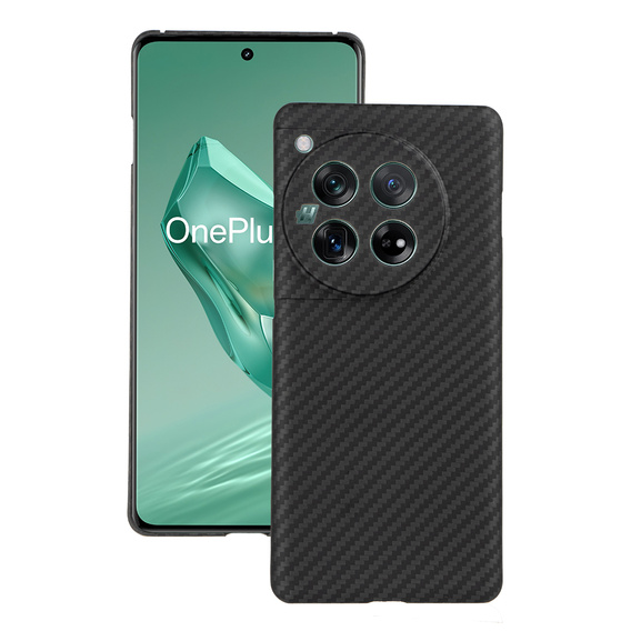 Husă pentru OnePlus 12 5G, Aramid Fiber Cover, negru