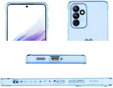 Husă pentru Samsung Galaxy A35 5G, Electro heart, albastru + Sticlă ceramică Full Glue