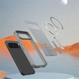Husă Fusion Hybrid pentru Google Pixel 10 Pro XL, pentru MagSafe, cu suport, gri