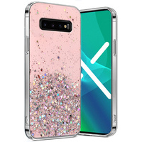 Huse pentru Samsung Galaxy S10 5G, Glittery, roz