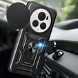 Husă blindată pentru Honor Magic 6 Pro 5G, CamShield Slide, negru