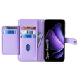 Cu clapetă pentru Oppo Reno 13, Wallet Zipper Pocket, violet