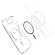 Carcasă MagSafe Spigen pentru iPhone 16E, Ultra Hybrid, transparent / alb + 9H Tempered Glass