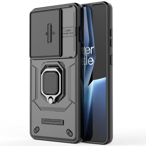 Husă pentru OnePlus 13R, KickStand Camera Lens, negru