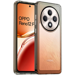 Huse pentru Oppo Reno 12FS / 12F, Fusion Hybrid, transparent / negru