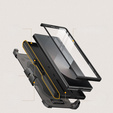 Carcasă pentru Samsung Galaxy Z Fold6 5G, seria Tongate MECH cu suport, negru