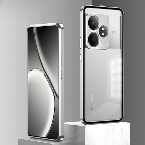 Carcasă pentru Realme GT 6 / 6T, Frame Case, de argint