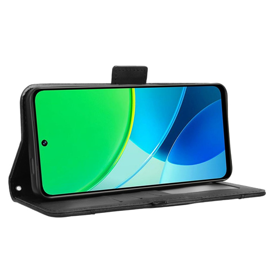 Cu clapetă pentru Vivo Y19s, Card Slot, negru