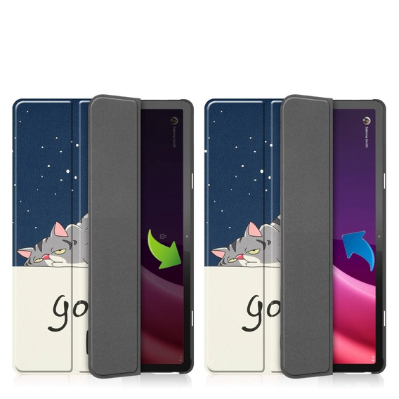 Husă pentru Lenovo Tab P11 Gen 2 TB350FU TB350XU 11.5", Smartcase, sleeping cat