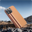 Carcasa pentru iPhone 15 Pro Max, Carbon Fiber MagSafe, galben