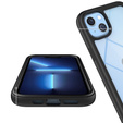 Carcasă pentru iPhone 14, Shockproof, cu folie, negru