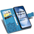 Cu clapetă pentru Realme Note 70T 4G, Butterfly, albastru