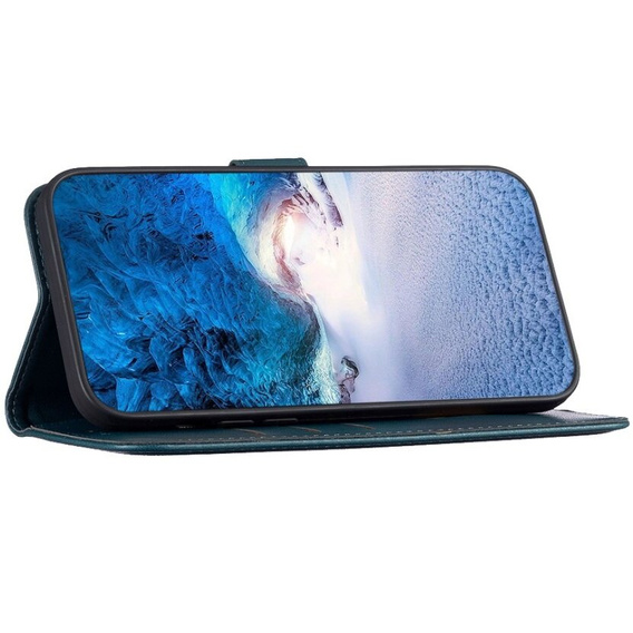 Cu clapetă pentru Samsung Galaxy A55 5G,BINFEN Wallet, verde