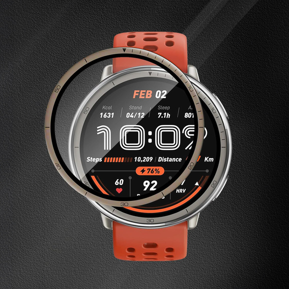 2x ERBORD Hybrid Glass pentru Amazfit Active 2
