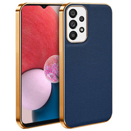Huse pentru Samsung Galaxy A13 4G, Cowhide Leather, albastru