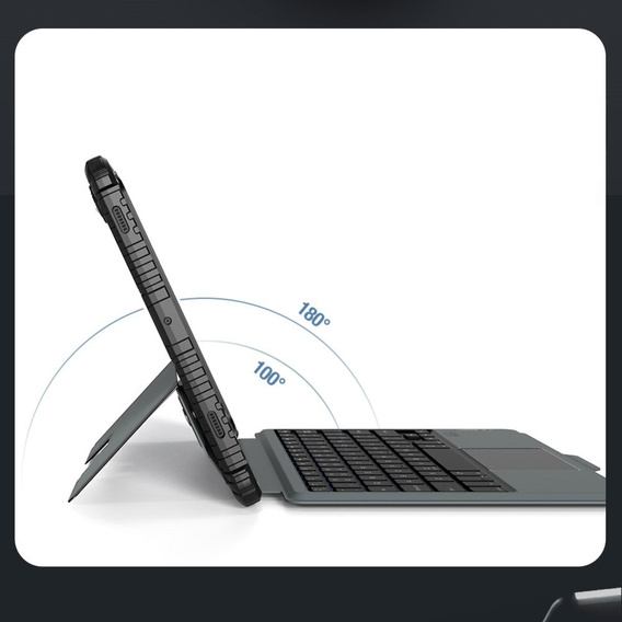 Carcasă + tastatură Galaxy Tab S9, NILLKIN Bumper Pen Slot, negru