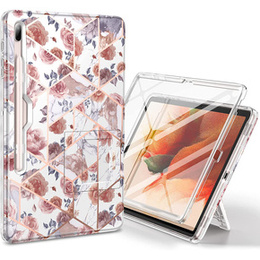 Huse pentru Samsung Galaxy Tab S7 FE, Suritch Full Body Marble, roz