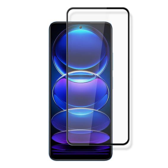 Mocolo Full Glue sticlă călită pentru Xiaomi Poco X5 Pro 5G, cadru negru