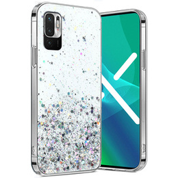 Huse pentru Xiaomi Redmi Note 10 5G / Poco M3 Pro 5G, Glittery, transparentă