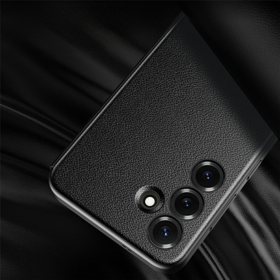 Husă din piele cu fereastră Smart View pentru Samsung Galaxy S25 FE