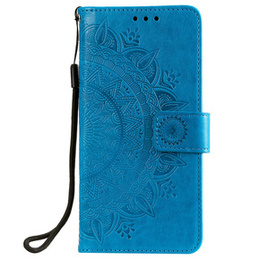 Cu clapetă pentru Xiaomi Redmi 10, Mandala, albastru