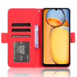 Cu clapetă pentru Xiaomi Redmi 13C / Poco C65, Card Slot, roșu