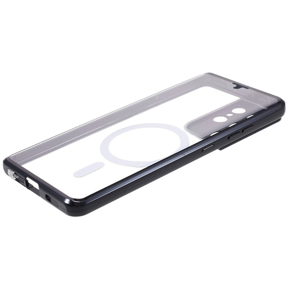 Carcasa Magnetic Dual Glass MagSafe pentru Samsung Galaxy S21 Ultra, negru